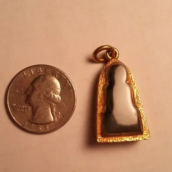 Rare Thai Vintage Phra Luang Pu Thuad Buddha Amulet - Wat Chang Hai, Pattani - Picture 7 of 7